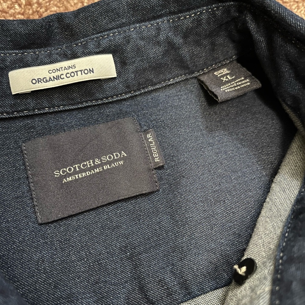 NWOT Scotch and Soda | Denim button-down dress shirt - Picture 10 of 10